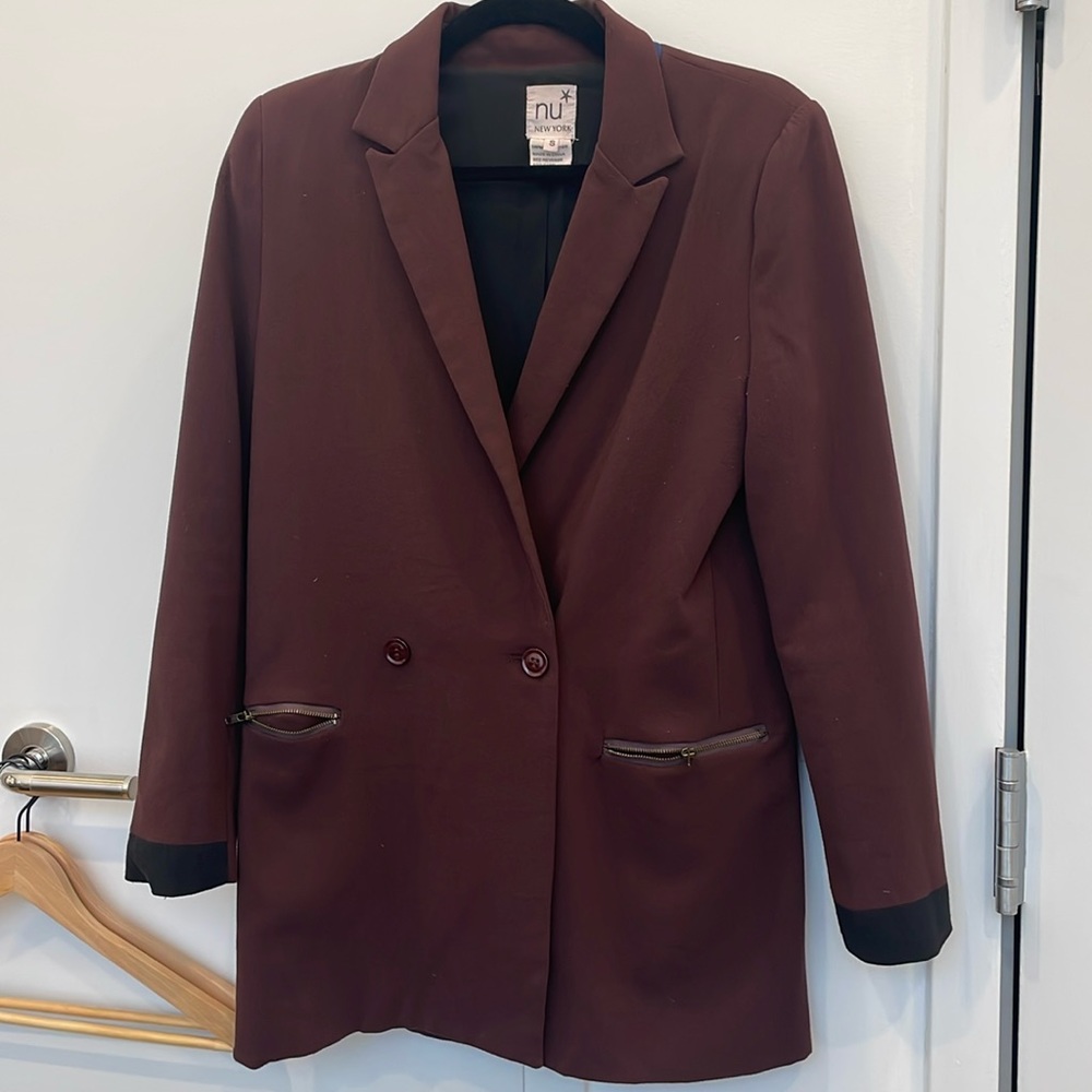 Anthropologie brown soft blazer size small